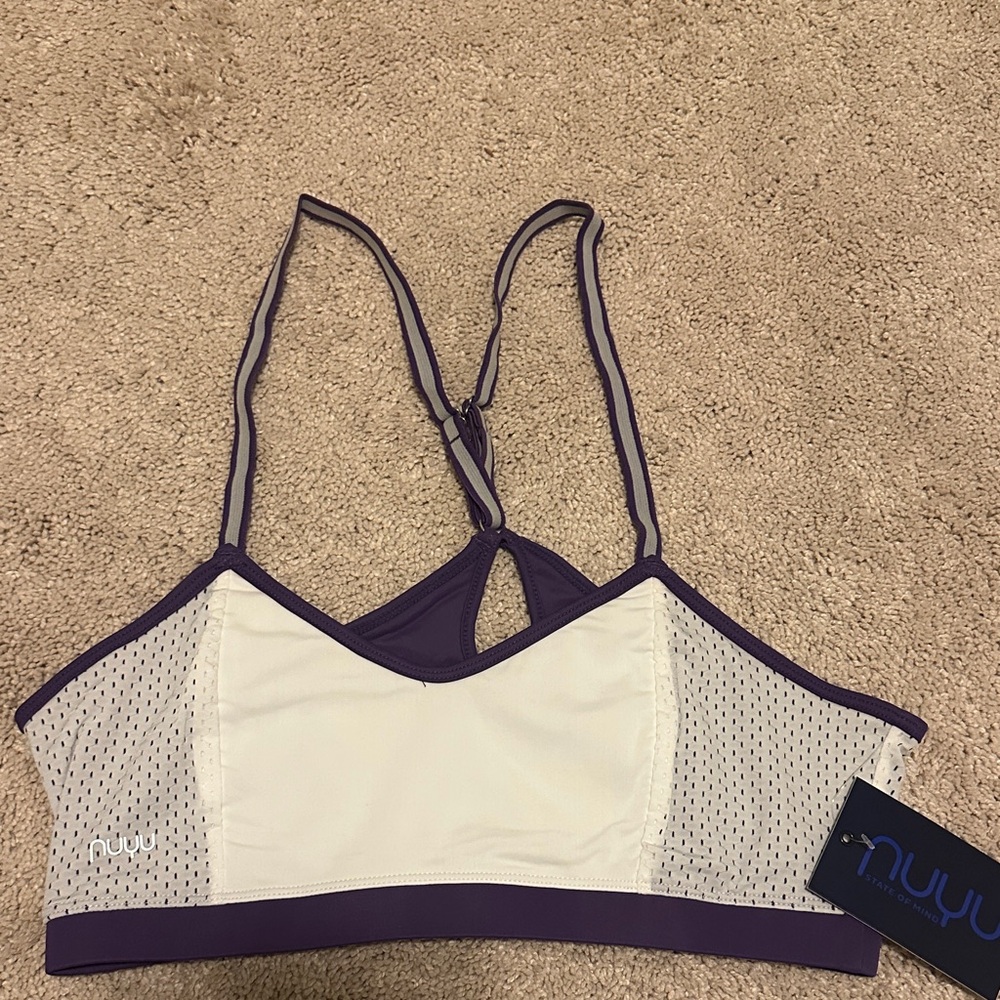 NWT Size Medium NUYU State of Mind Tigers Keyhole Sports Bra